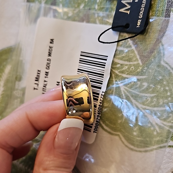 Milor 14kt yellow gold wide band - Picture 3 of 4